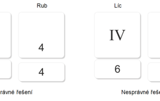 Římská čísla | Přiřazovací karty | Autokorekce - rub a líc