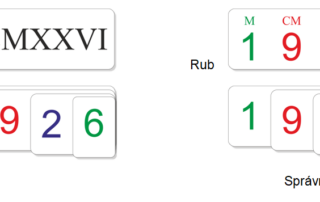 Římská čísla | Přiřazovací karty | Ukázka autokorekce