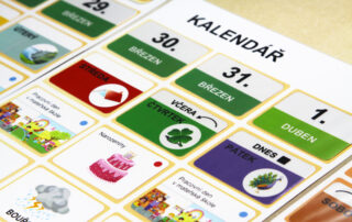 Kalendář – Komunikace o čase | Velké a přiřazovací karty | Ukázka tvorby kalendáře