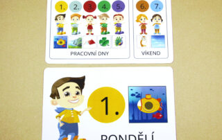 Orientace v čase – Dny v týdnu | 94 velkých přiřazovacích karet