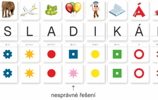 Obrázková abeceda | přiřazovací karty - ukázka autokorekce