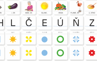 Obrázková abeceda | přiřazovací karty - ukázka autokorekce