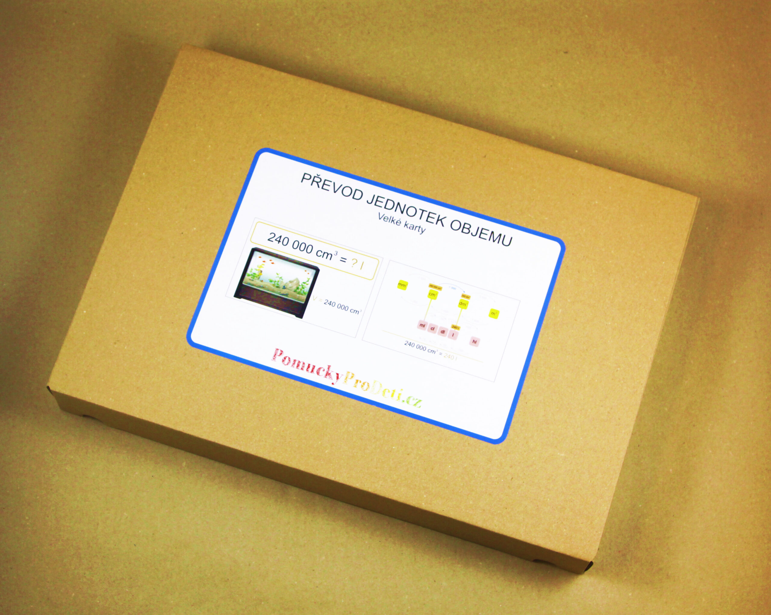 Převod jednotek objemu | Velké karty | 99 karet