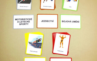 Sport | Třísložkové karty | Ukázka třídících karet